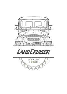 FJ40 lines badge
