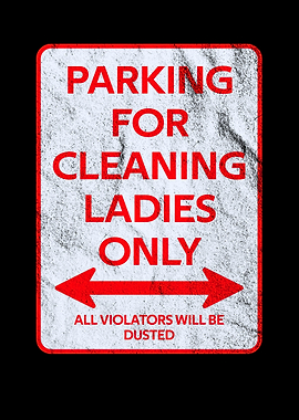 Housekeeper Parking sign