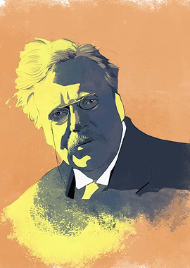 G K Chesterton Portrait