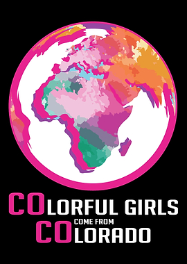 Colorful Girl Colorado Art