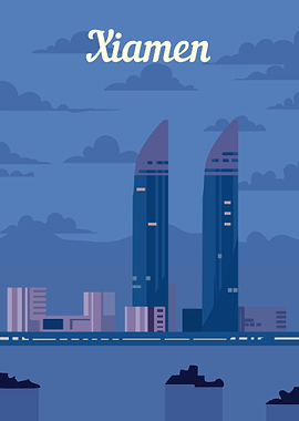 Xiamen retro poster