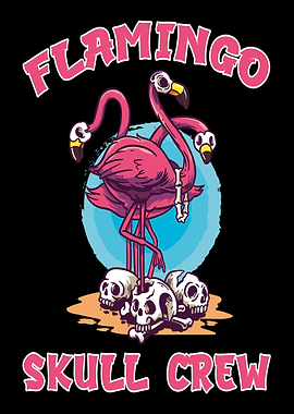 Flamingo Skull Halloween