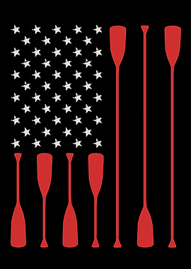 American Flag Paddle