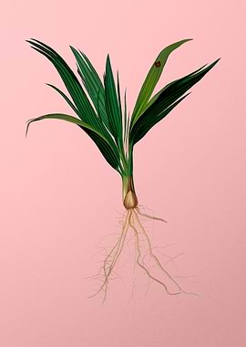 Vintage Date Palm Tree Art