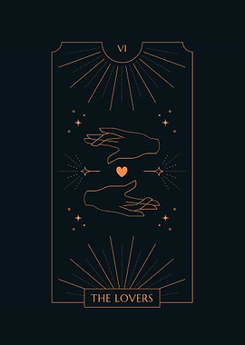 Dark Tarot Card THE LOVERS