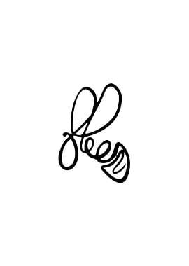 Animal Bee Line Art