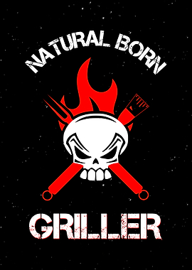 Skull Griller Wall Art