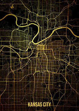 Kansas city gold map