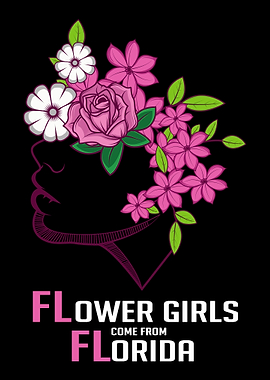 Girl Flower Florida Nature