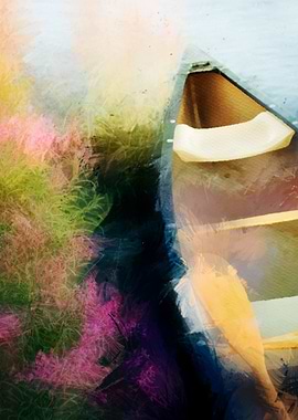 Canoe Floral Abstract