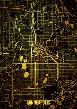 Minneapolis gold map