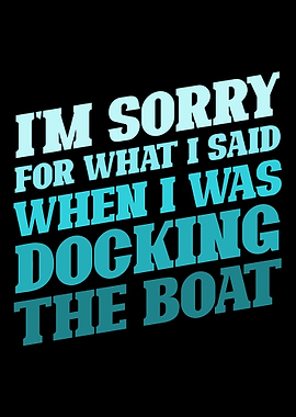 Docking the boat sailor