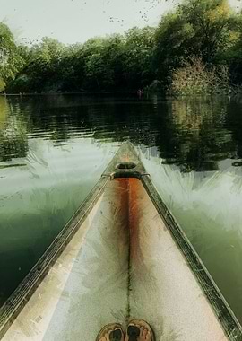 Canoe on River