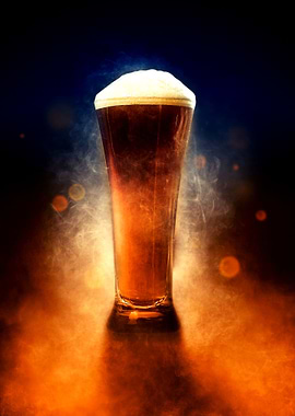 Cold Beer Glow Effect