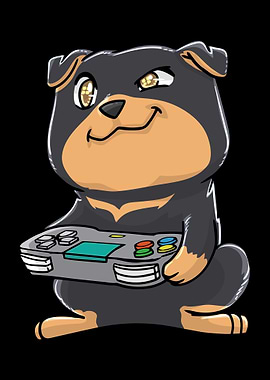Rottweiler Gamepad Gamer K