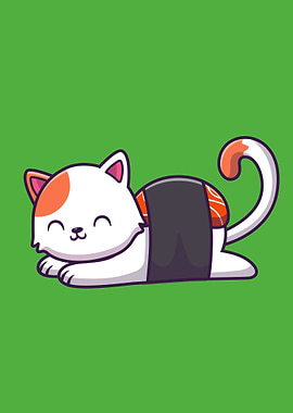 Kawaii Sushi Cat