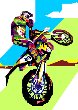 Motocross Jump Art