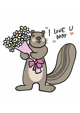 Squirrel I love you