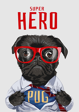 Super Hero Pug