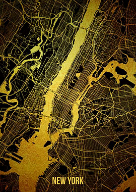 New York gold map