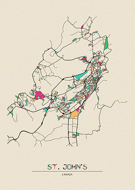 St Johns Map
