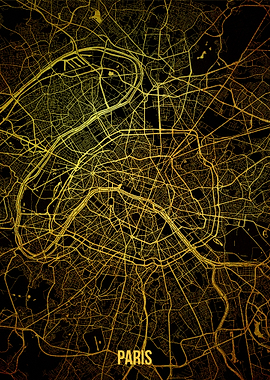 Paris gold map