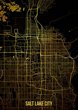 Salt Lake City gold map