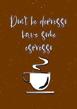 Espresso Coffee Wal Art