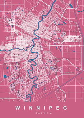 Winnipeg Map Canada