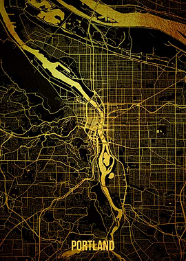 Portland gold map