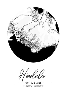 Honululu City Map