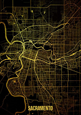 Sacramento gold map