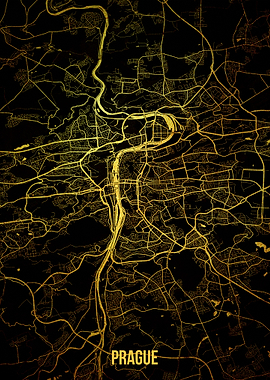 Prague gold map