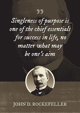 Singleness of purpose is