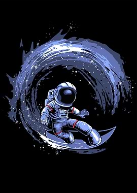 Surfing Astronaut