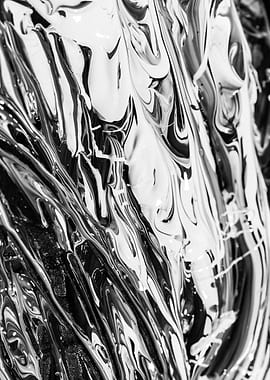 Abstract Black and White