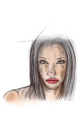 Woman Face Sketch