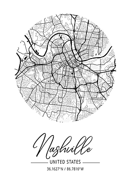 Nashville City Map