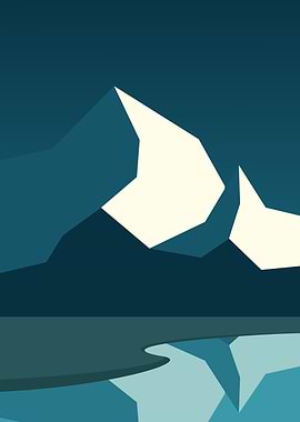 Lake and Snow Mountain