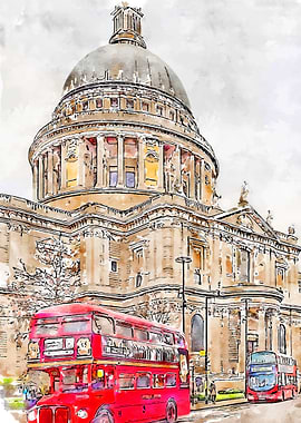 London In Watercolor