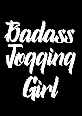 badass jogging girl