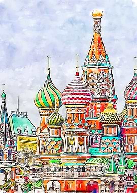 Moscow in Watercolor