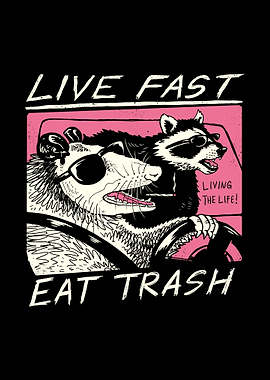 Live Fast Eat Trash