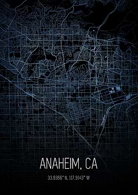 Anaheim City Map