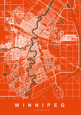 Winnipeg Map Canada