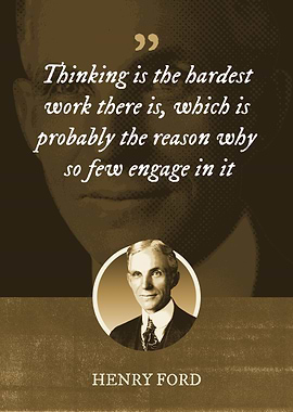 Thinking is the hardest