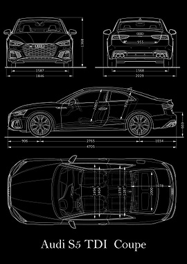 Audi S5 TDI 2019 Blueprint