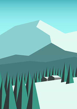Trees and Mountain