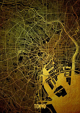 Tokyo gold map