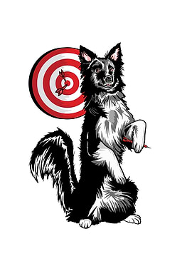 Darts Dog Love Dartist